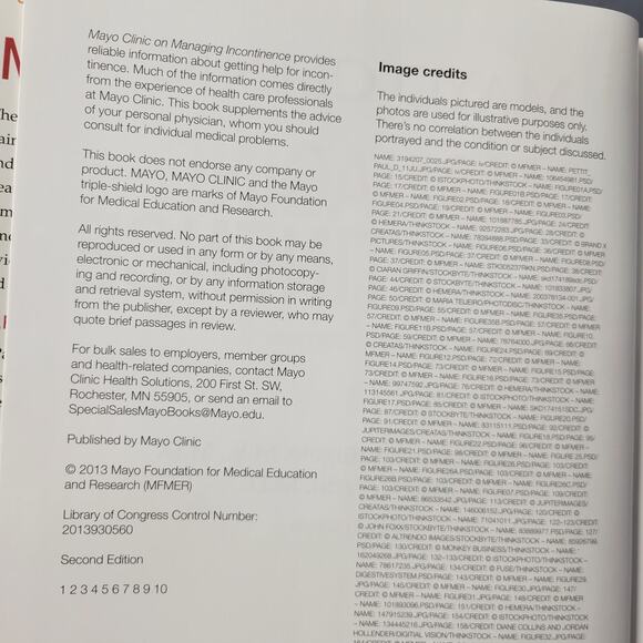 Mayo Clinc on Managing Incontinence Book Hardcover 2013 Second Edition - Picture 3 of 11